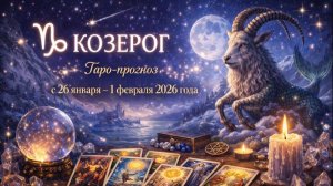 Таро прогноз для Козерогов с 26 января — 1 февраля 2026 года 🔮♑✨