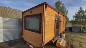 Баня "Парус" 6 метров с резными окладами купить в Муроме.