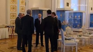 Новогодняя атмосфера в Эрмитаже, где сегодня проходит неформальный саммит лидеров стран СНГ