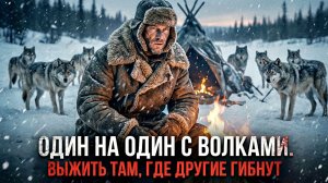 ОДИН в тундре и 100 ГОЛОДНЫХ ВОЛКОВ вокруг... Как он уснул?! 🌙