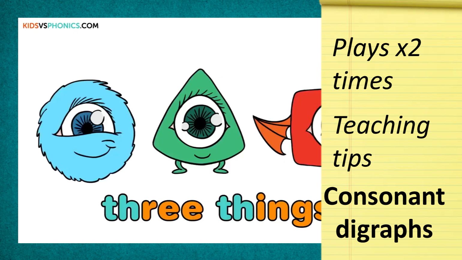 Kids vs Phonics th voiceless + teaching tips || Set 4: consonant digraphs