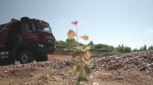 Тест на проходимость самосвалов КАМАЗ