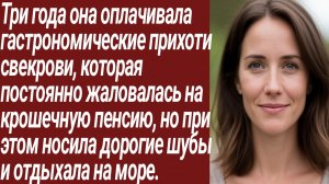 Истории для Вас/Три года она оплачивала гастрономические прихоти свекрови/Жизненные истории.
