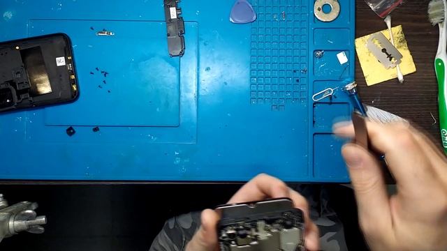 Замена дисплея Xiaomi 9c -  xiaomi redmi 9c  screen replacement . разборка  установка . смотреть онлайн