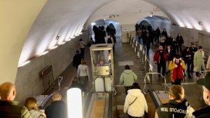 Еду в метро Москвы, до станции «Смоленская». Часть 2. Москва. Эпизод 104