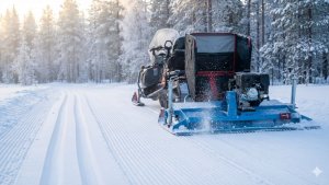 Трассоукладчик прицепной "Техман" для подготовки лыжных трасс