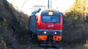 ЭП2К-291 с туристическим поездом "Императорский маршрут" Екатеринбург-Пасс. - Алапаевск