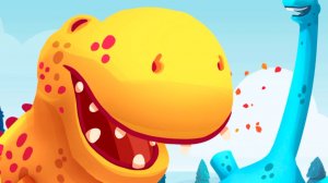 Динозавры Атака Троглодитов #1. DINO BASH веселые видео игры про динозавров. Dinosaurs.