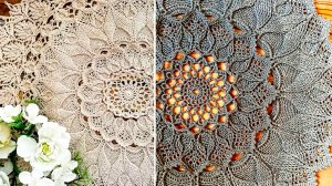 28.Вязание крючком. 95 ряд. Салфетка Arcanowave. Мастер-класс по вязанию.mp4