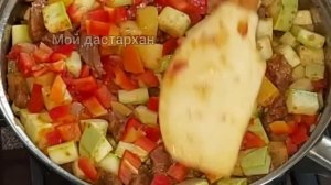 Овощное рагу с кабачком! Очень вкусно. Рецепт.