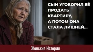 Истории из жизни. Сын уговорил её продать квартиру и она стала... Жизненные истории, Аудиорассказы