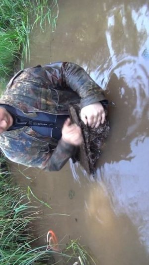 Дремний ящик с гильзами времен войны, раскопки вжелезной реке #metaldetecting  #коп