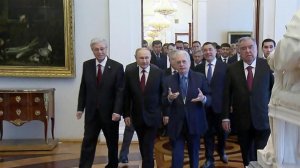 Владимир Путин в Петербурге принимает лидеров Содружества Независимых Государств.