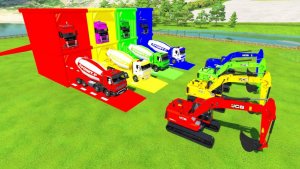 КАТАЕМСЯ НА КРУТЫХ РАЗНОЦВЕТНЫХ МАШИНКАХ И ГРУЗОВИКАХ ИЗ МУЛЬТИКОВ ДЛЯ ДЕТЕЙ 🚜 #4