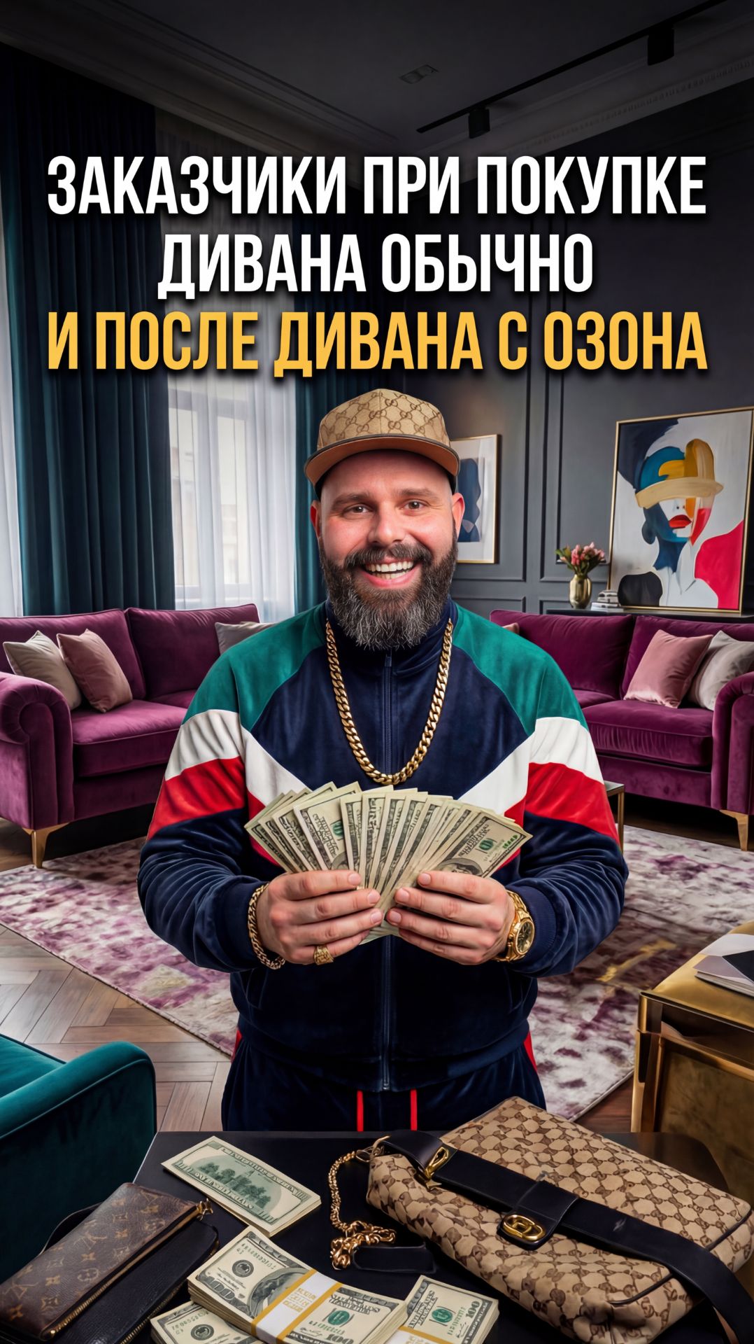 Заказчики при покупке дивана обычно и после дивана с Озона