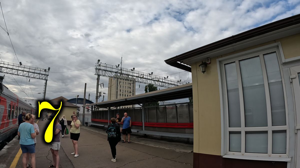 Лиски. Прибытие и прогулка. Поезд №304 Москва-Сухум смотреть онлайн