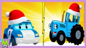 Робокар Поли и Синий Трактор в Новогодних Приключениях.Обучающие Игры Мультики