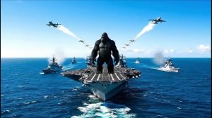 Кинг-Конг против гигантского осьминога.