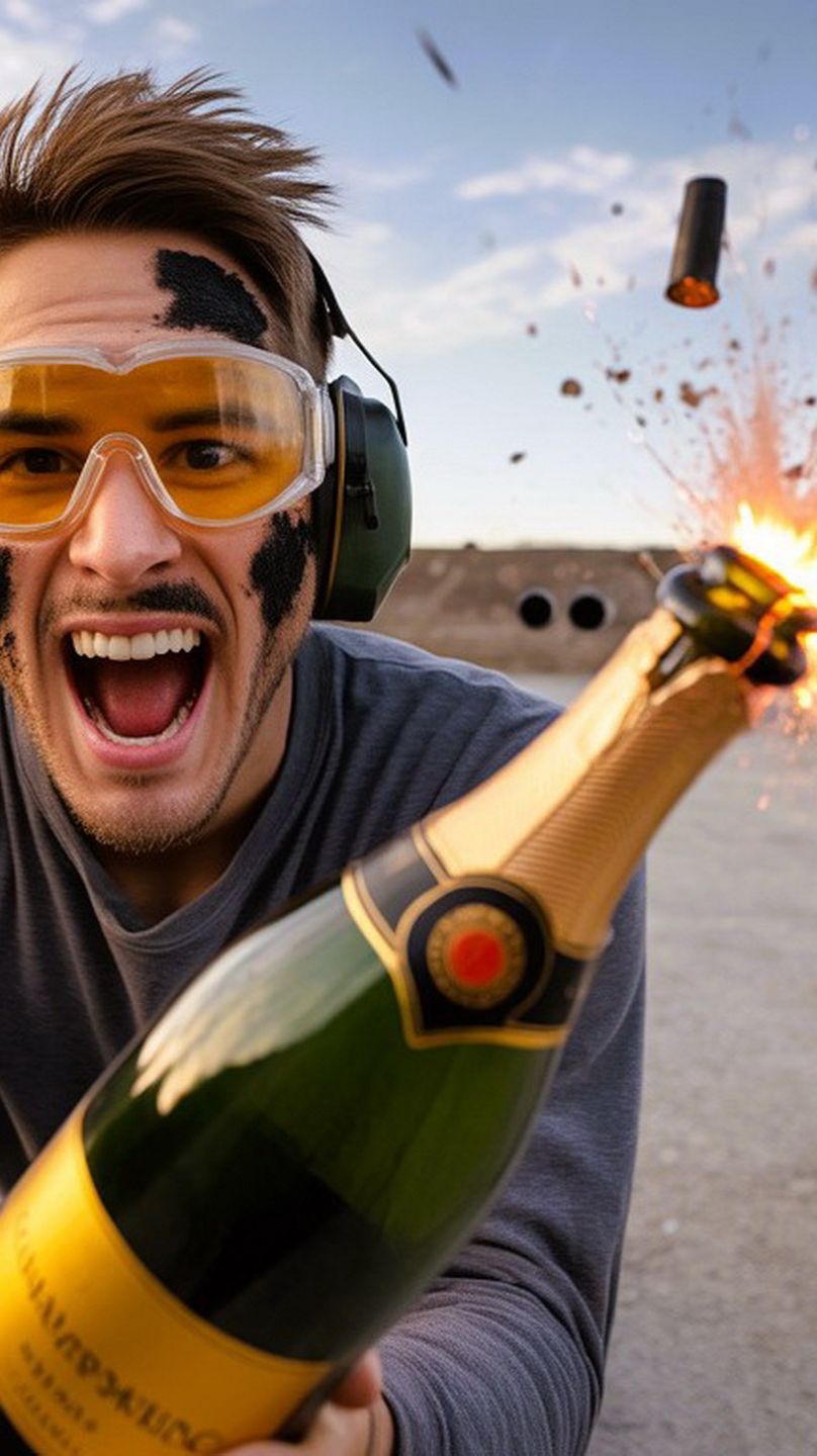 СОВЕТСКОЕ ШАМПАНСКОЕ против пневматической винтовки МР 512 смотреть онлайн