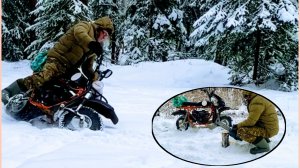 ПОЕХАЛ ПОТАРАХТЕТЬ в ЛЕС на МОТОПЕДКЕ.Испытал ДЕТСКУЮ БЕНЗОПИЛУ👍👍👍