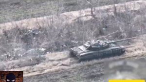 Снаряд из РПГ в упор отрекашетил от нашего танка