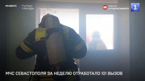 МЧС Севастополя за неделю отработало 101 вызов