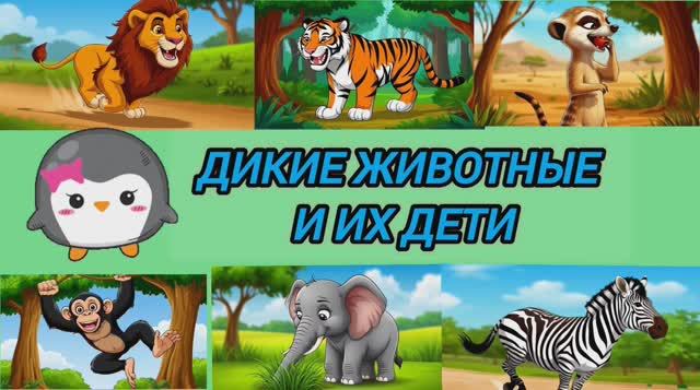 РАЗВИВАЮЩЕЕ ВИДЕО ДЛЯ ДЕТЕЙ. Дикие животные Дальних стран.