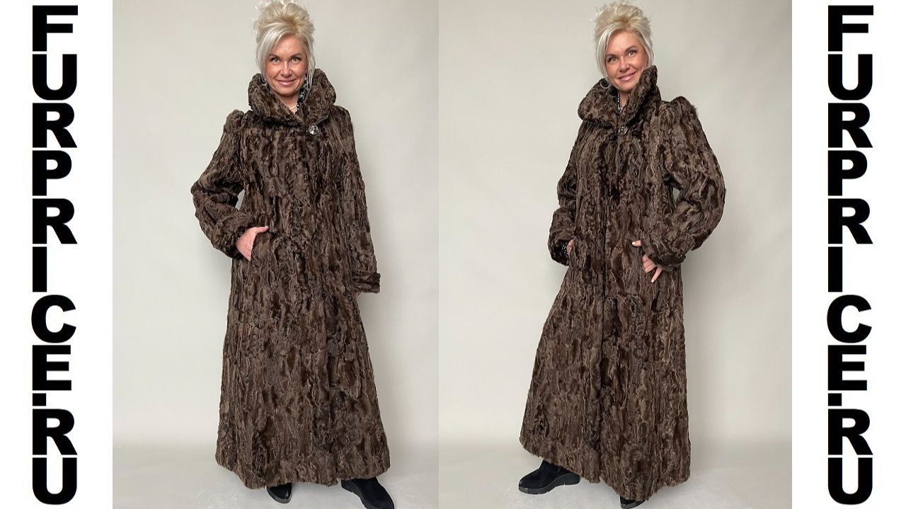 Шуба лапки каракуля тм КАРАКУЛЬ-МИЛЛЕНИУМ р.46-48 /12625/