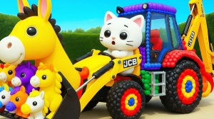 Мультики для детей. Воздушные шарики превращаются в яркие машинки и животные. Мультики для малышей