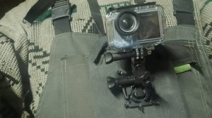 самодельный нагрудный крепеж для экшн камеры.