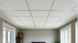 Ремонт потолка: Потолок  из пенопластовых плиток.