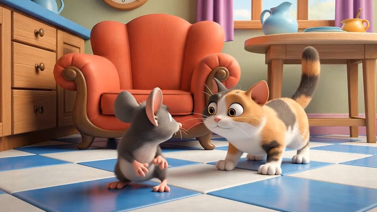 Кошка-мышка (разбираем понятия вверх-вниз, вправо-влево) смотреть онлайн