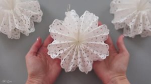 Снежинки и салфеток своими руками. Легко и просто!