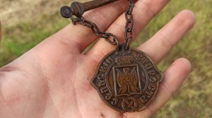 ЗНАК СЕЛЬСКОГО СТАРОСТЫ. ВЫКОПАЛ знак сельского старосты!!! #поиск монет #коп монет