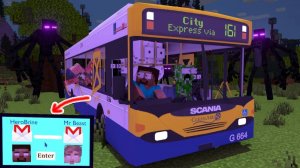 Майки, Джей-Джей и школа Херобрина (анимация Minecraft)