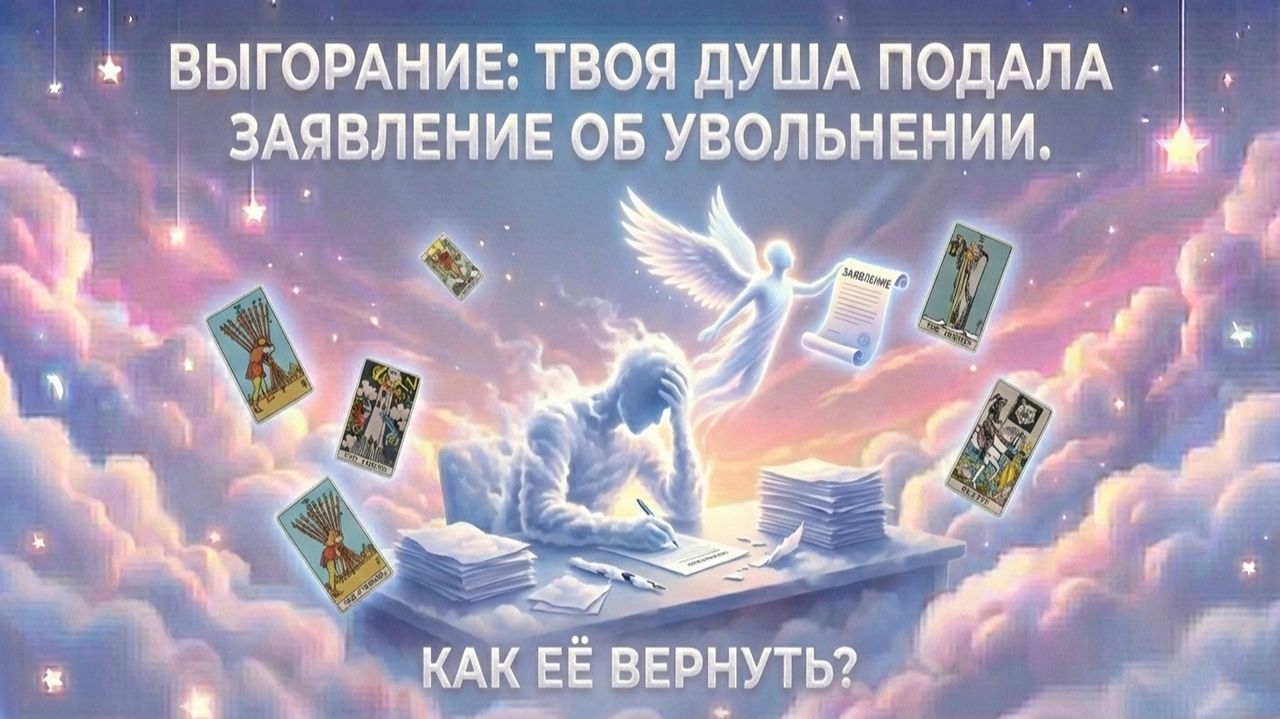 Выгорание: Твоя душа подала заявление об увольнении. Как её вернуть? (Вариант 1) 💕 Таро сегодня! 🧿