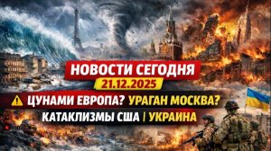 Новости Сегодня 21.12.2025 - ЧП, Катаклизмы, Россия, Москва Ураган, Цунами США, Европа Погода