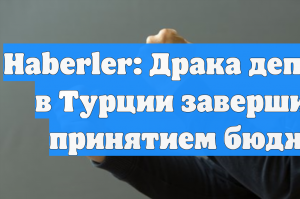 Haberler: Драка депутатов в Турции завершилась принятием бюджета