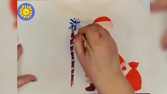 "Добрый Дедушка Мороз" поэтапное рисование смотреть онлайн