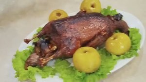 Приготовим сочную запеченную Утку с яблоками на Новый год!