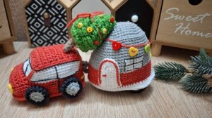 Вязовлог: довязала плед, продвижения по жилету, вяжу для новогоднего настроения