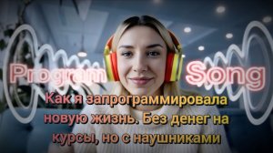 ЧИТАЙ  ОПИСАНИЕ. Как я запрограммировала новую жизнь. Без денег на курсы, но с наушниками.