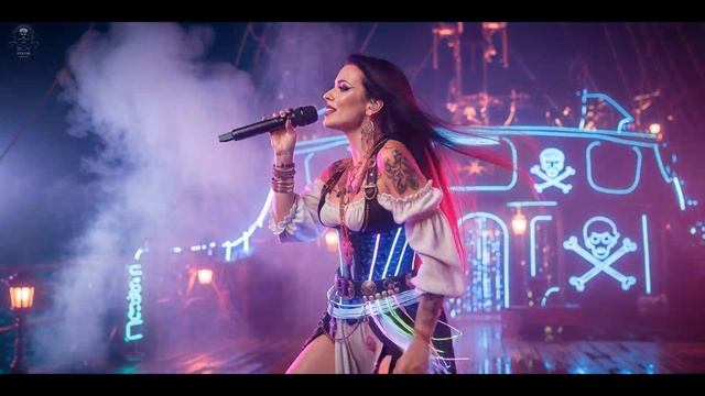 Neon Corsair Overdrive  High-Speed Cyberpunk Pirate Metal Party ⚡🏴_☠️