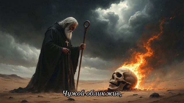 Русская песня о том как Святой Макарий Великий Египетский разговаривал с черепом языческого жреца