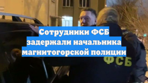 Сотрудники ФСБ задержали начальника магнитогорской полиции