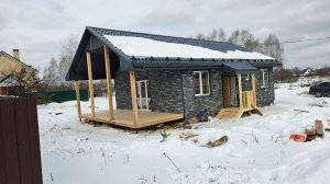 Каркасный дом 80м2 с террасой 24м2