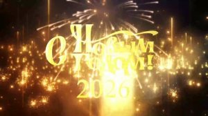 С новым годом заставка 2026 футаж