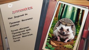 Агент биосферы / Даурский ёж / 15.12.25