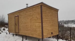 Баня "Каркасная" 6 метров 2 секции купить в Перевозе.