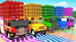 Раскрашивай шарики и пой песню! | Малышка Акула + Колеса в автобусе + Бинго | Детские стишки